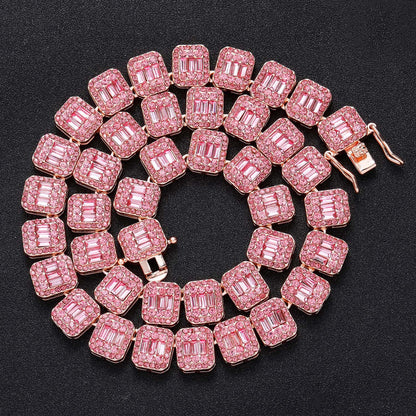 Iced Link Alloy Necklace for Men