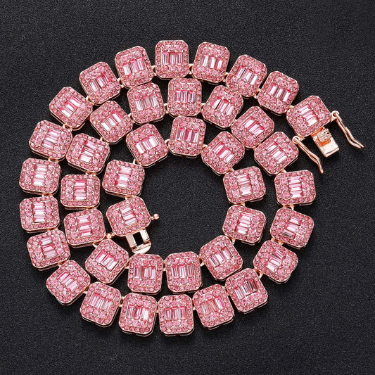 Iced Link Alloy Necklace for Men