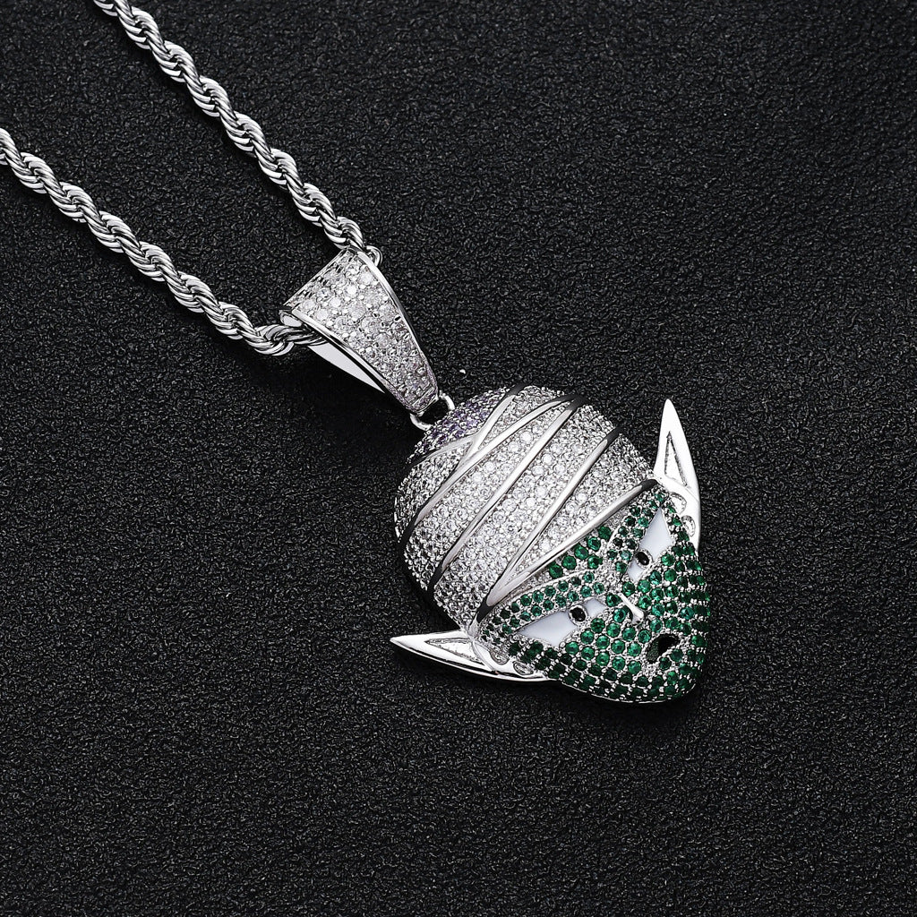 Hip Hop Dragon Copper Pendant Necklace for Men and Women