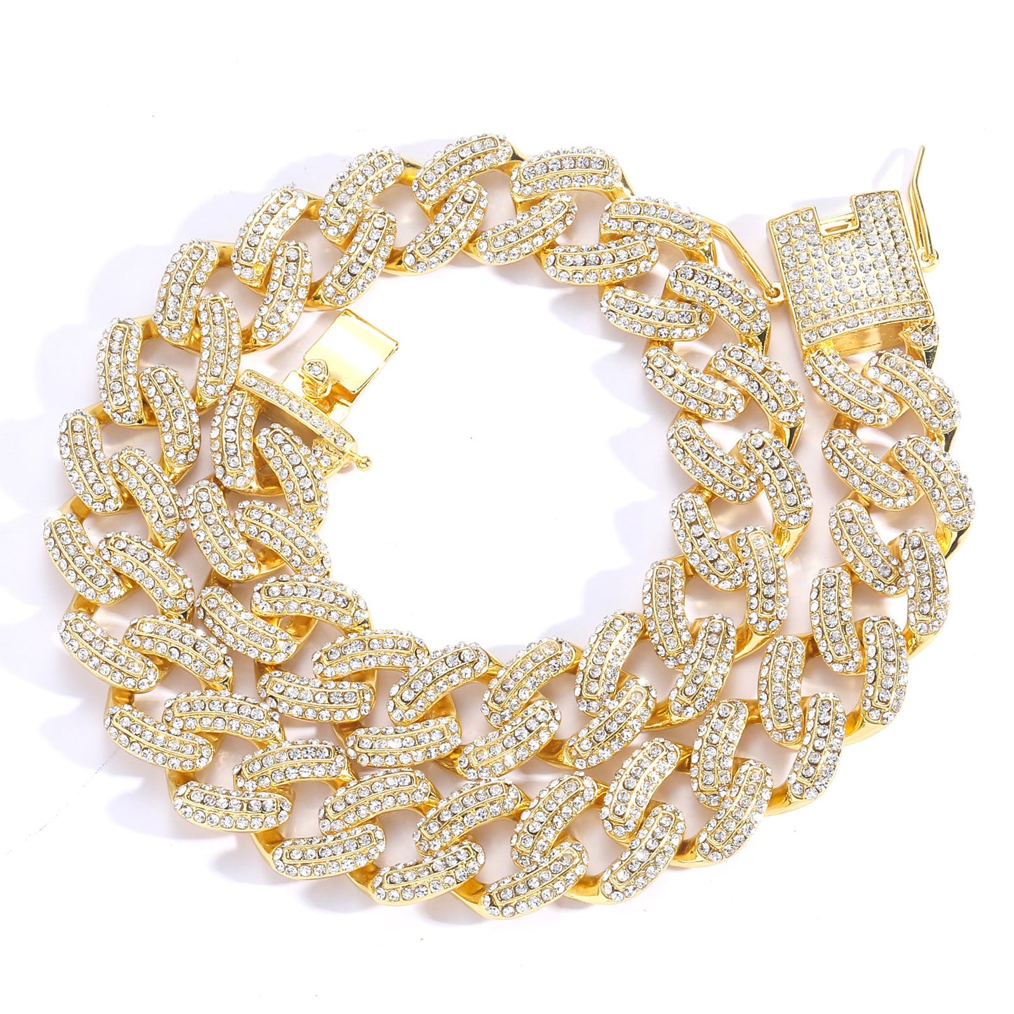 Hip Hop Cuban Link Alloy Necklace for Men