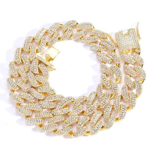 Hip Hop Cuban Link Alloy Necklace for Men