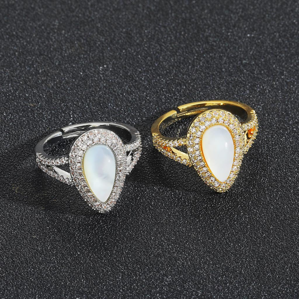 Teardrop Copper Ring for Men