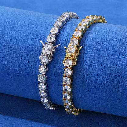 2-8 mm Round CZ Tennis Copper Bracelet - CHA003