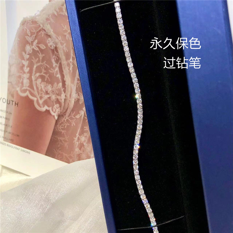 VVS1 Moissanite Tennis Bracelet for Women, Four-Prong Full Stone Bracelet product image