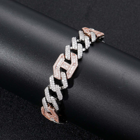 Hip Hop Minimalist Cuban Link Copper Bracelet for Men