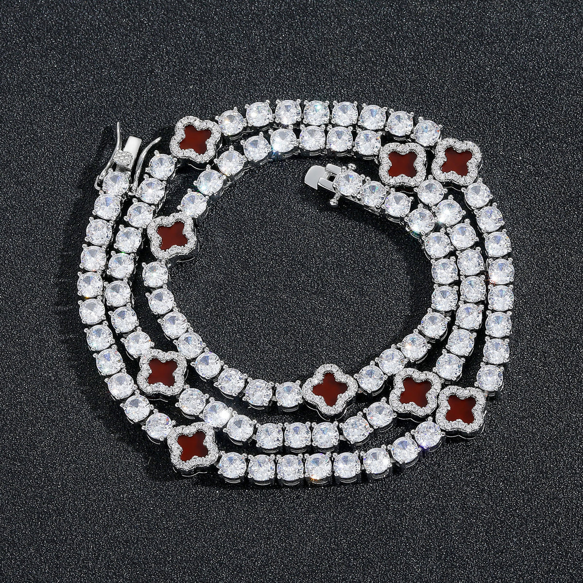 Cuban Link Bubble Cubic Zirconia Necklace for Men product image