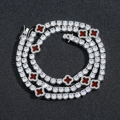 Cuban Link Bubble Cubic Zirconia Necklace for Men