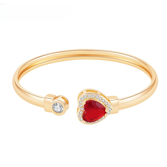 Heart Stone Minimalist Bracelet for Women