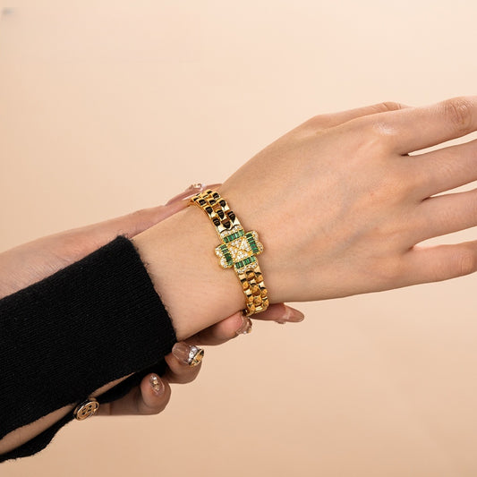 Petal Clover Statement Watch Bracelet for Women