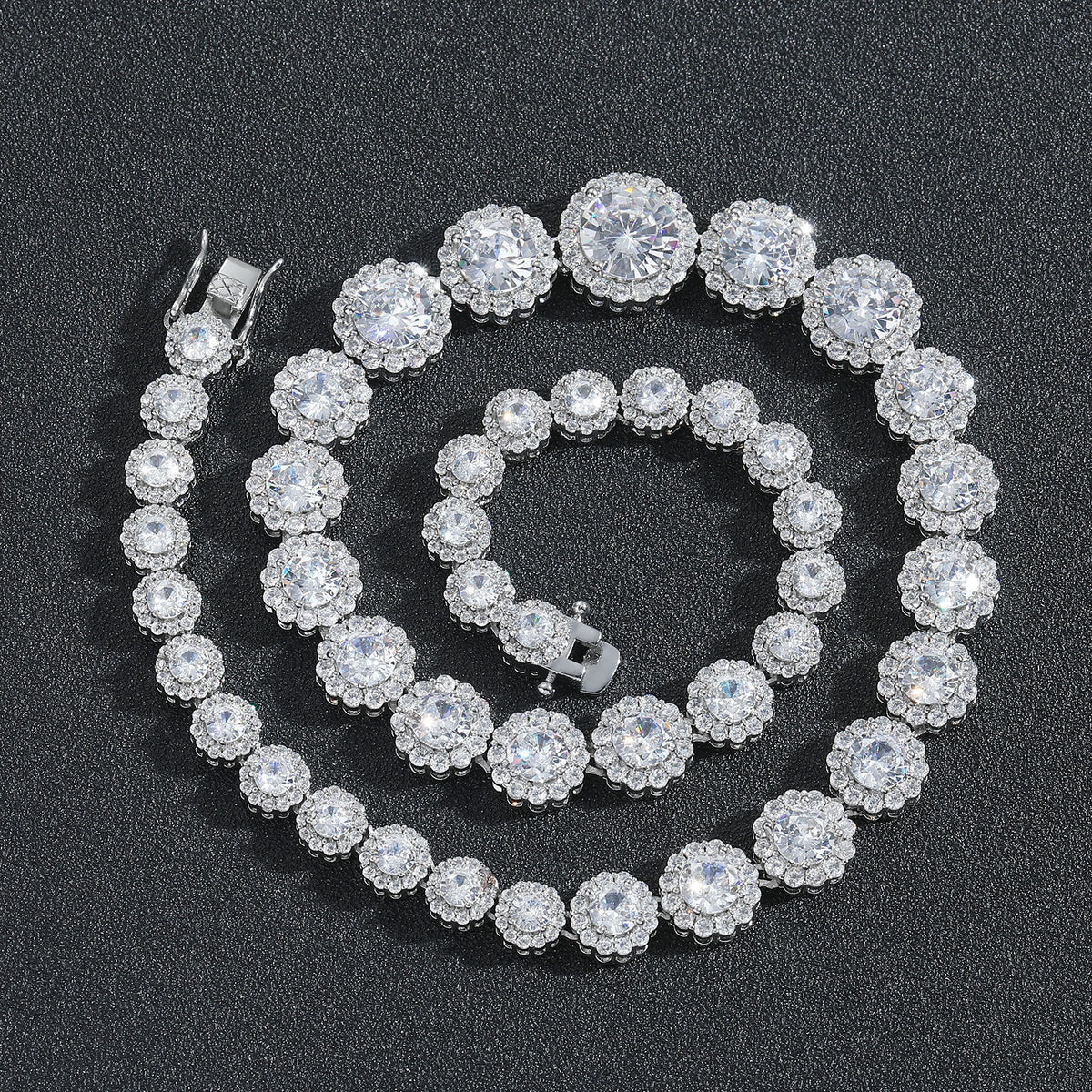Hip Hop Star Eye Cuban Link Cubic Zirconia Necklace for Men product image