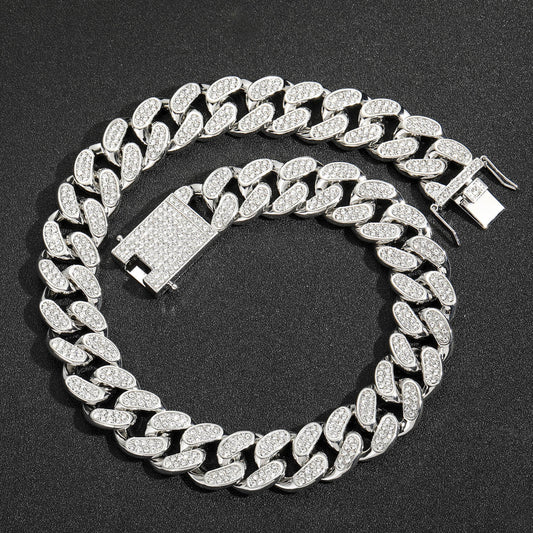 Hip Hop Cuban Link Alloy Necklace for Men