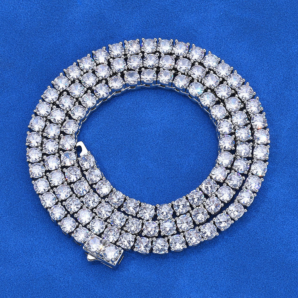 3-5 mm Round CZ Tennis Copper Necklace - CHA133 product image