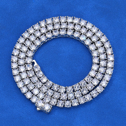 3-5 mm Round CZ Tennis Copper Necklace - CHA133