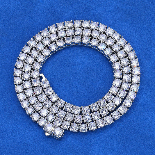 3-5 mm Round CZ Tennis Copper Necklace - CHA133 product image