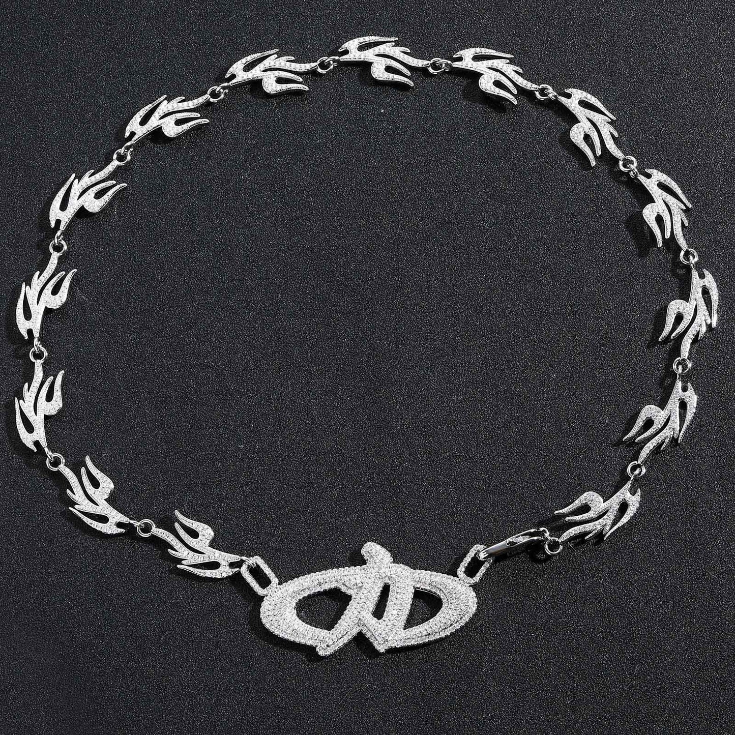 Hip Hop Cuban Link Cubic Zirconia Necklace for Men and Women