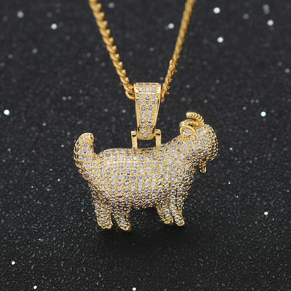 Hip Hop Fashion Copper Pendant Necklace for Men and Women