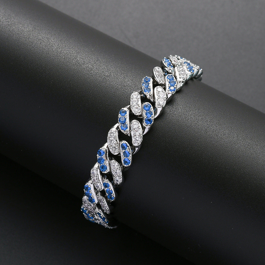 Hip Hop Cuban Link Copper Bracelet for Men