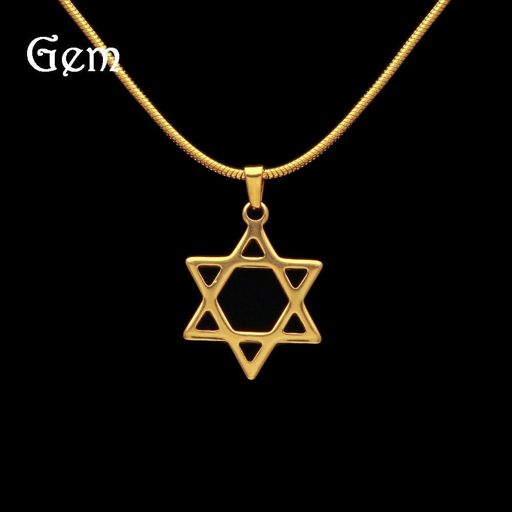Gold Plated Stainless Steel Star Pendant Necklace for Women - Minimalist Snake Chain Charm Necklace