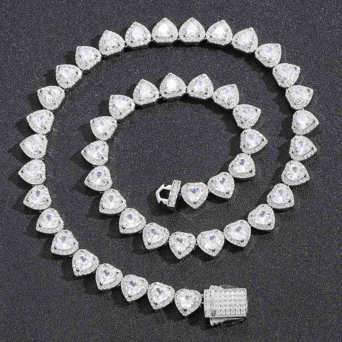 Heart Cubic Zirconia Bracelet for Men and Women product image