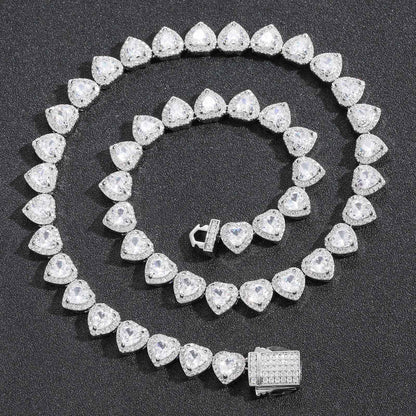 Heart Cubic Zirconia Bracelet for Men and Women