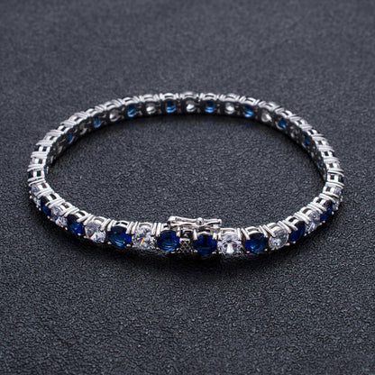 Hip Hop Four Leaf Clover Cubic Zirconia Necklace for Men and Women