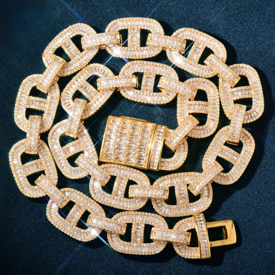 Iced Out Cuban Link Chain Set