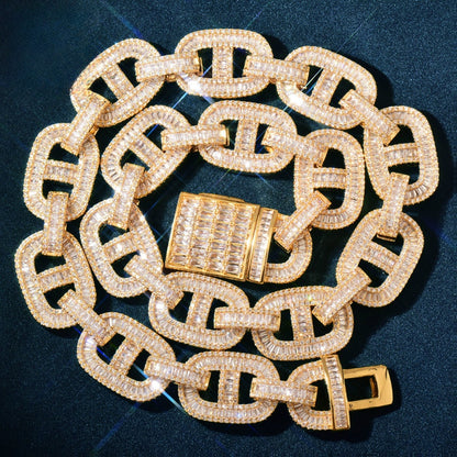 Iced Out Cuban Link Chain Set