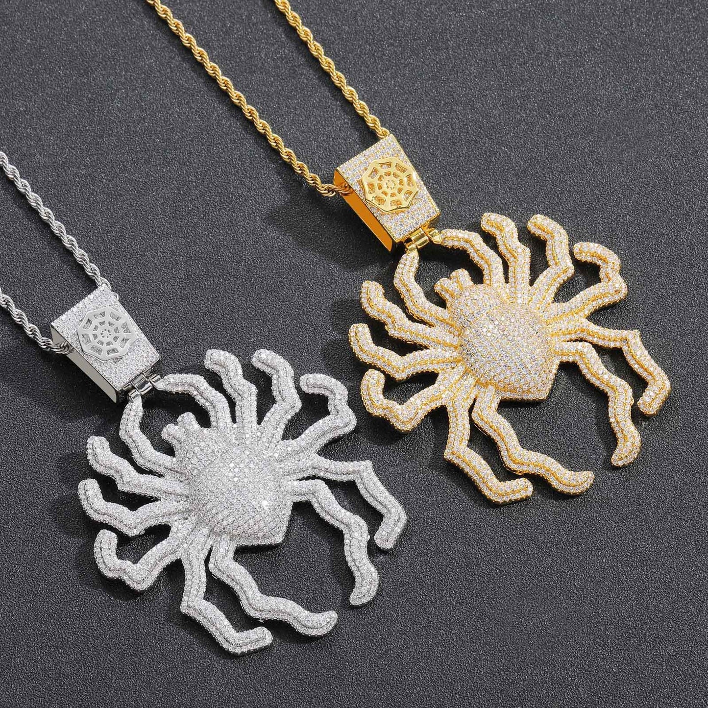 Hip Hop Fashion Cubic Zirconia Pendant Necklace for Men and Women