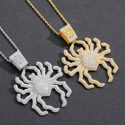 Hip Hop Fashion Cubic Zirconia Pendant Necklace for Men and Women