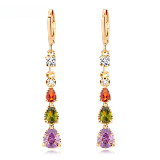 Minimalist Pear Drop Earrings for Women
