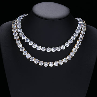 10mm Cubic Zirconia Tennis Chain Necklace & Bracelet