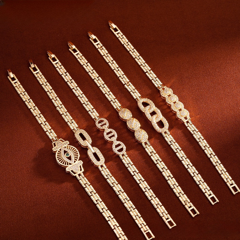 Camellia Charm Minimalist Bracelet for Women