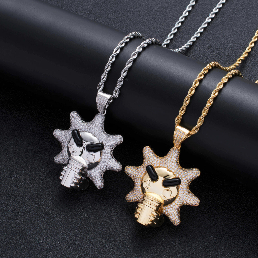 Hip Hop Fashion Copper Pendant Necklace for Men and Women