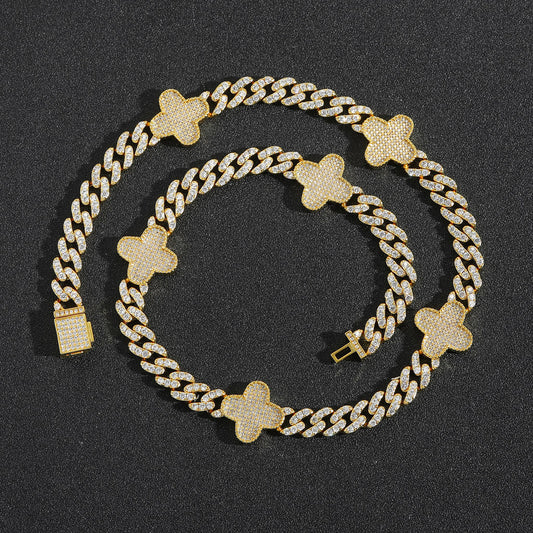Hip Hop Fashion Cubic Zirconia Necklace for Men