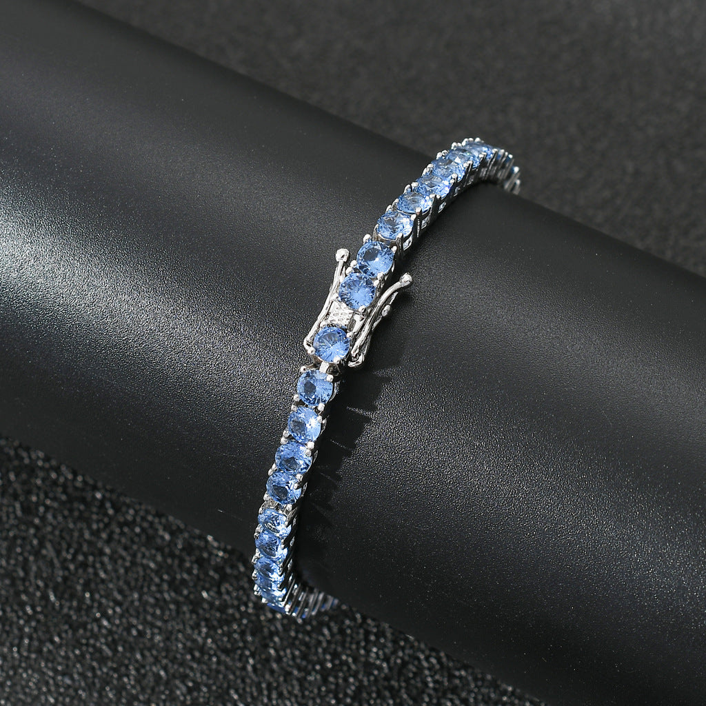 Hip Hop Light Luxury Fashion Cubic Zirconia Bracelet for Men and Women
