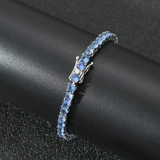 Hip Hop Light Luxury Fashion Cubic Zirconia Bracelet for Men and Women