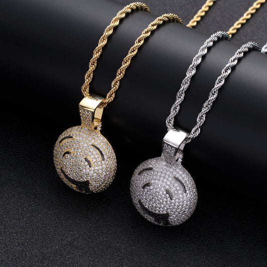 Hip Hop Fashion Copper Pendant Necklace for Men and Women