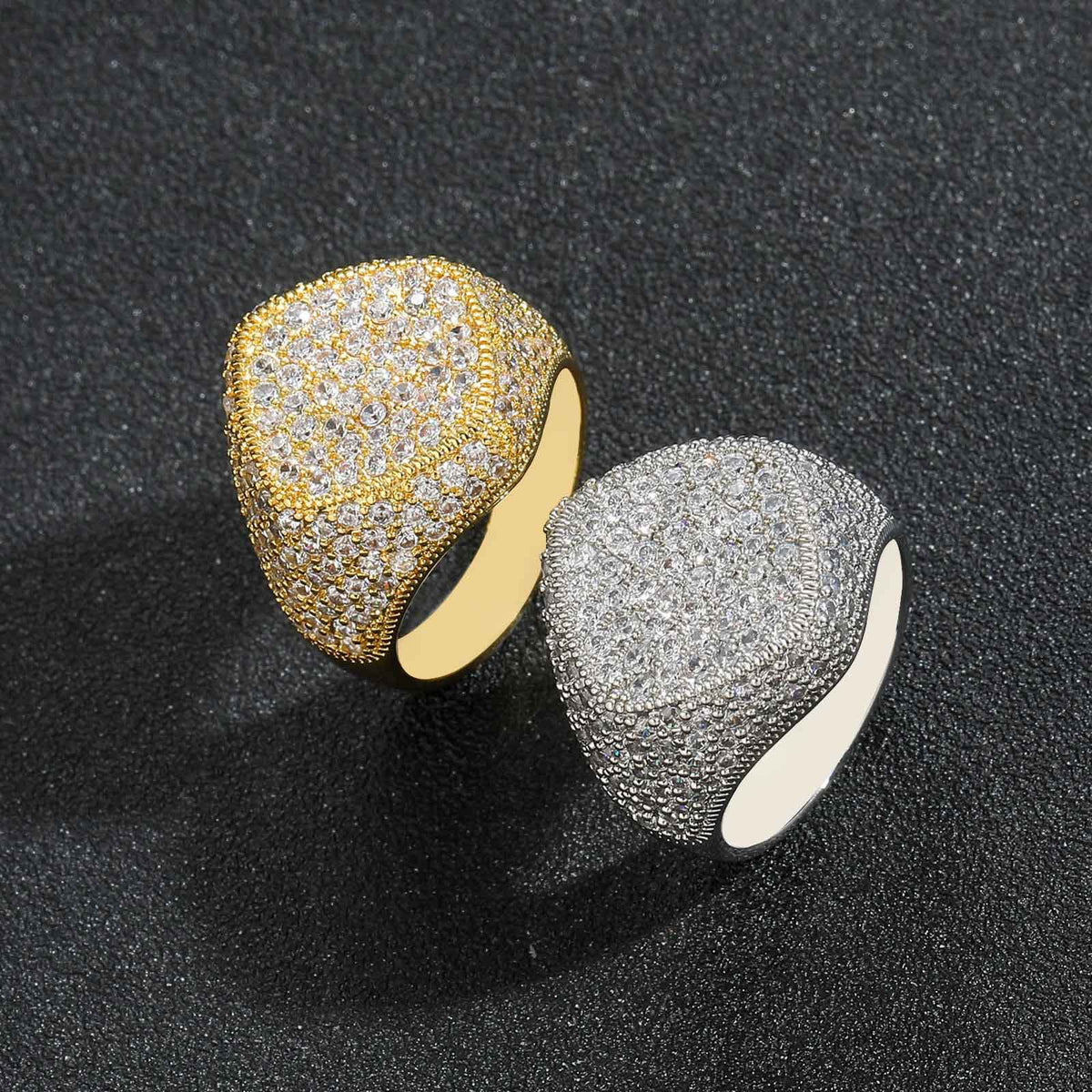 Hip Hop Vintage Geometric Copper Ring for Men product image