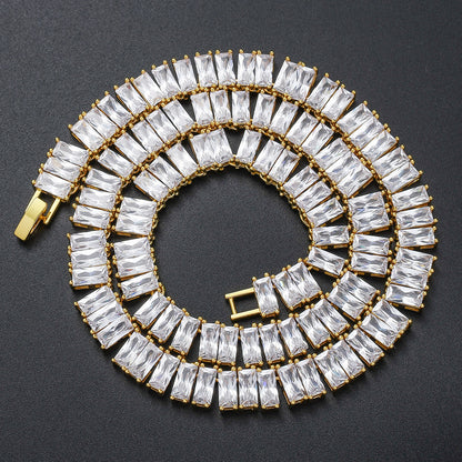 Hip Hop Square Cubic Zirconia Bracelet for Men and Women
