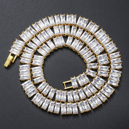 Hip Hop Square Cubic Zirconia Bracelet for Men and Women