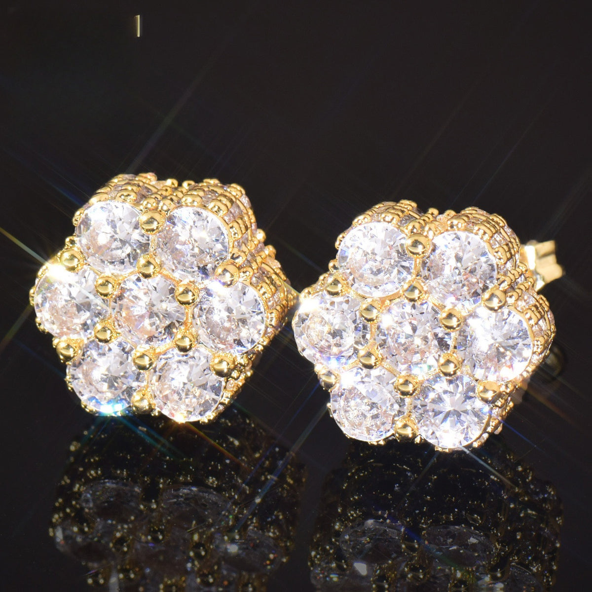 Floral Cluster Stud Earrings for Women product image
