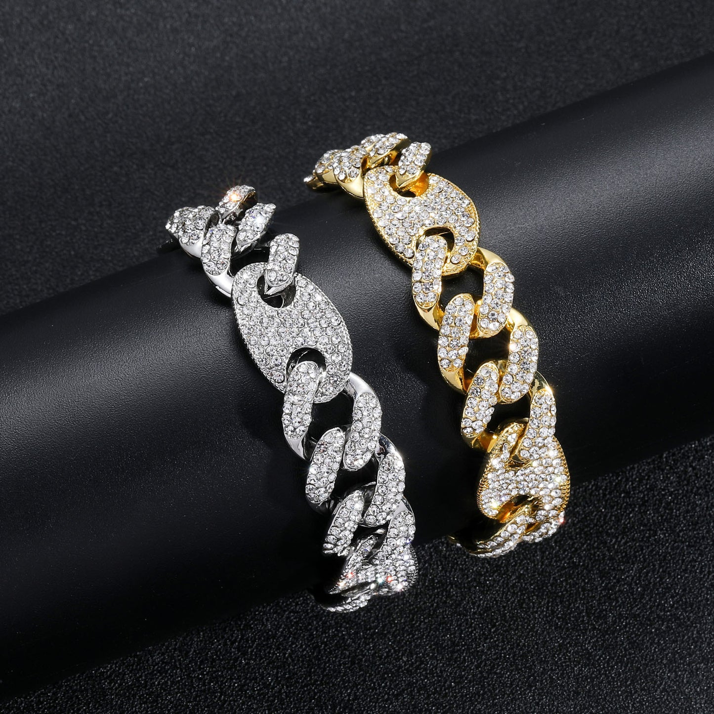 Hip Hop Cuban Link Alloy Bracelet for Men