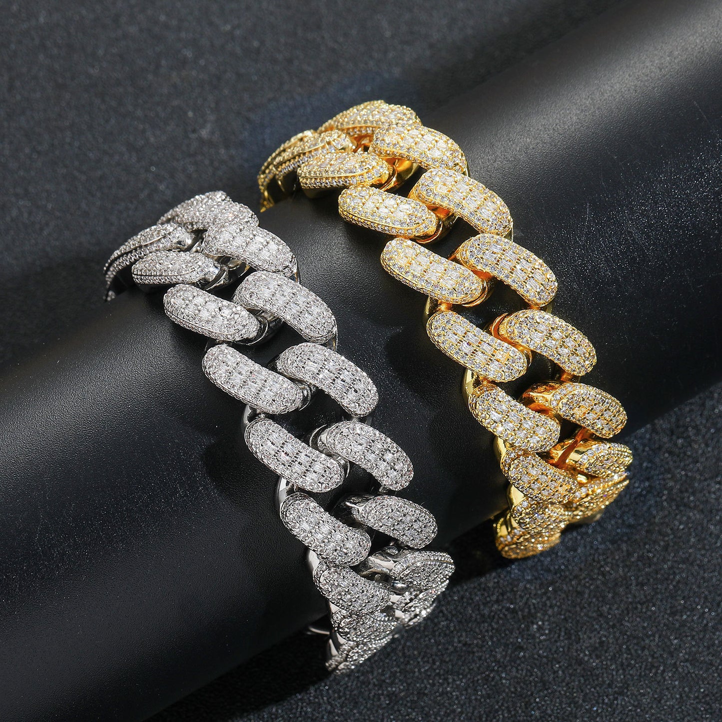 Hip Hop Cuban Link Copper Bracelet for Men