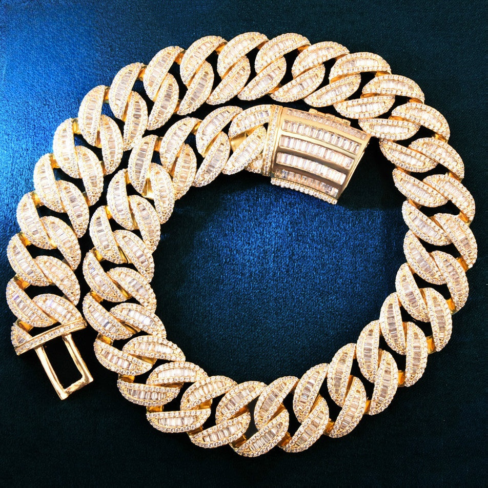 Iced Out Cuban Link Chain for Men