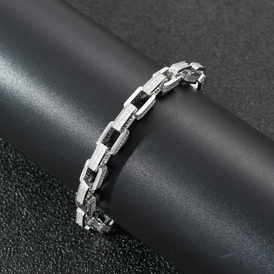 Hip Hop Fashion Cubic Zirconia Bracelet for Men and Women