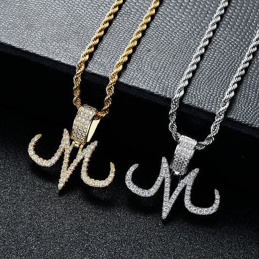 Punk Fang Cubic Zirconia Pendant Necklace for Men and Women