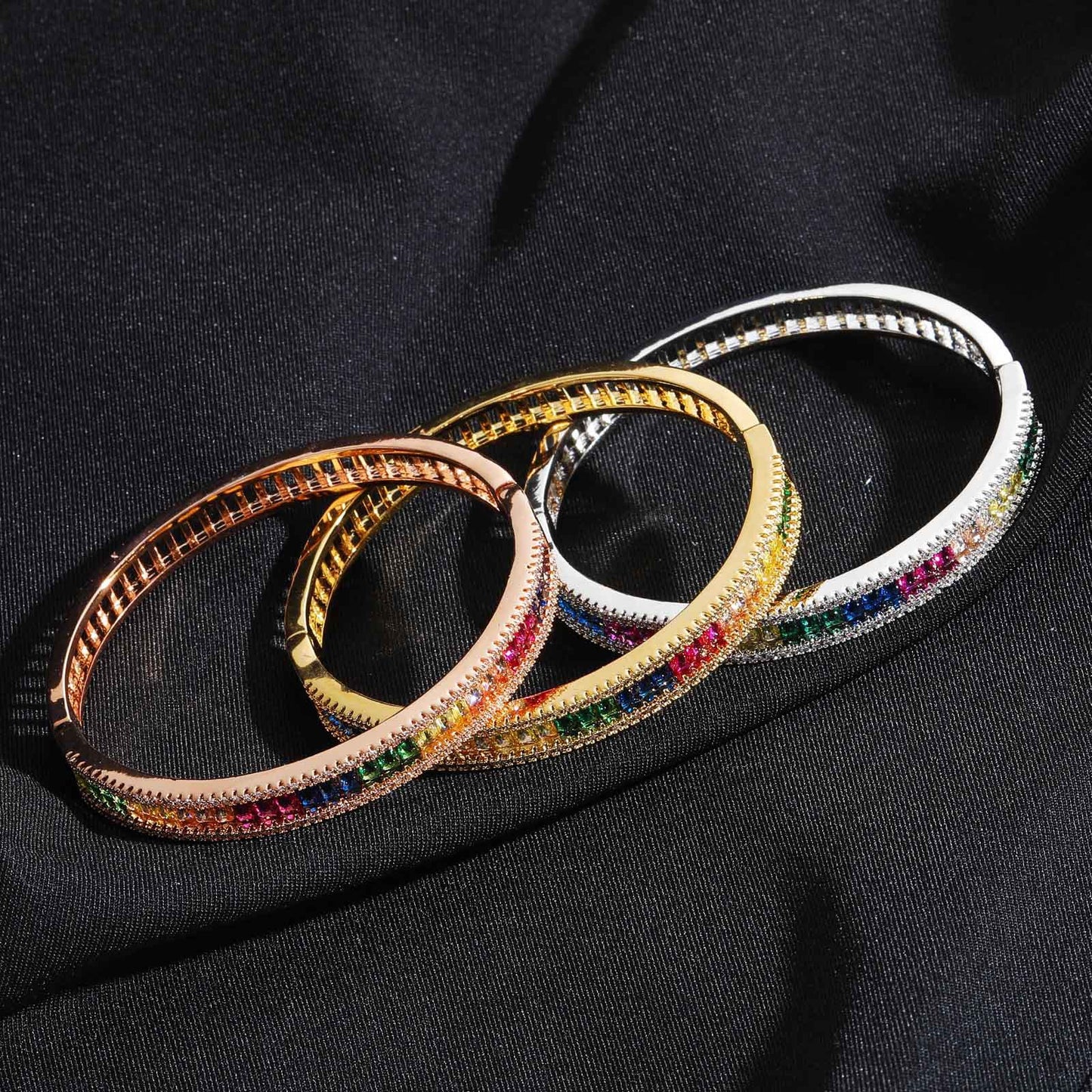 Hip Hop Light Luxury Fashion Cubic Zirconia Bracelet for Men and Women