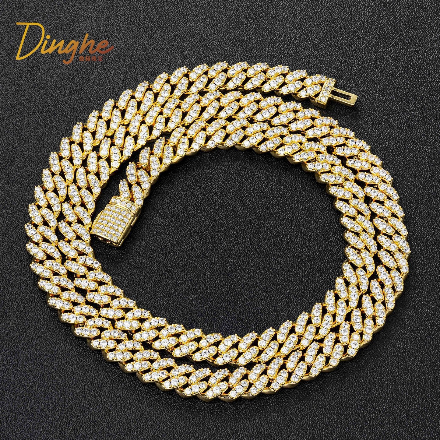 8MM Iced Out Cuban Link Chain Bracelet or Necklace, Zirconia, Unisex