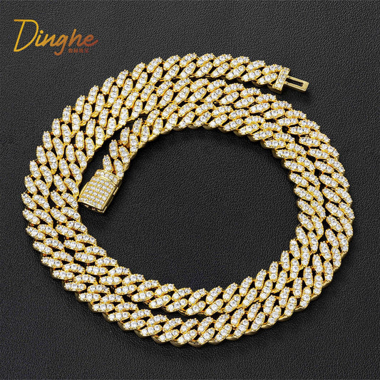 8MM Iced Out Cuban Link Chain Bracelet or Necklace, Zirconia, Unisex
