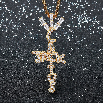Hip Hop Fashion Copper Pendant Necklace for Men and Women